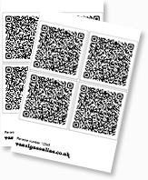 100mm x 100mm QR Stickers