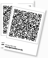 200mm x 200mm QR Stickers