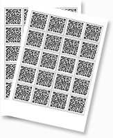 45mm x 45mm QR Labels