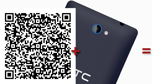 A QR Code with a phone camera